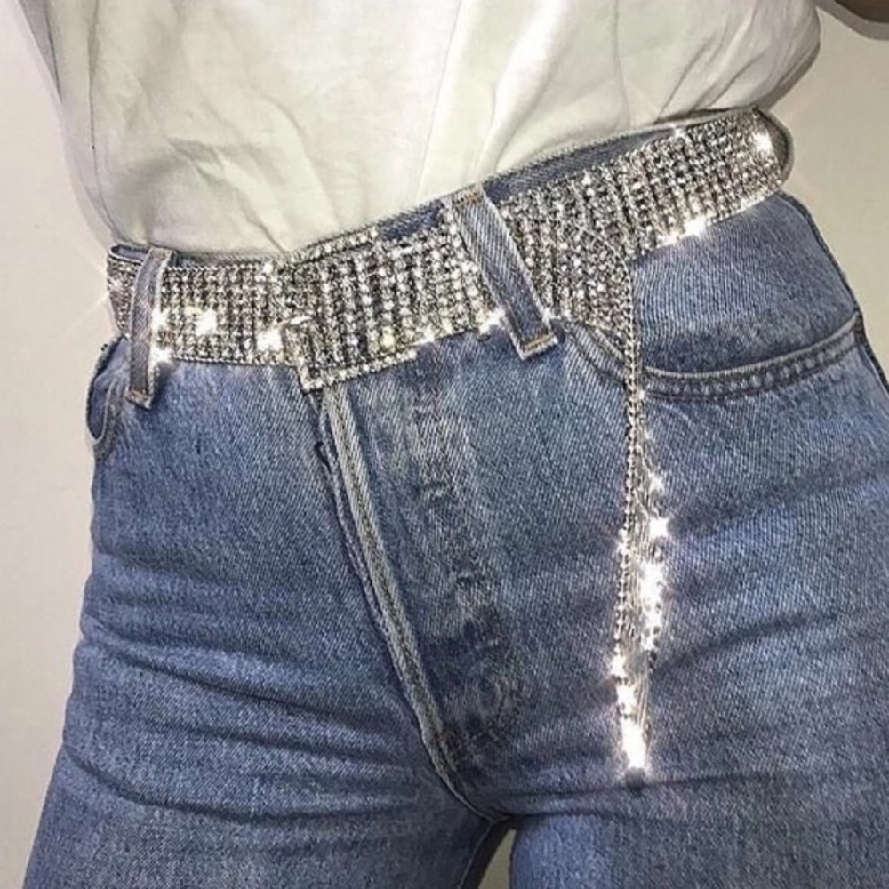 Rhinestone belt